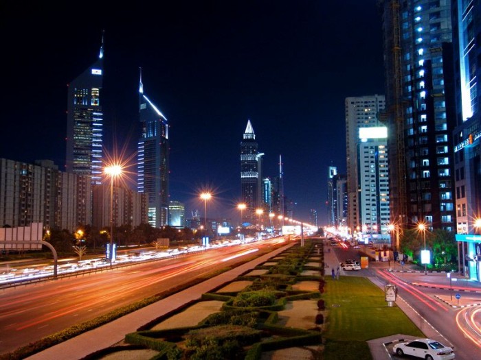 Ночной Dubai - красотище! (6 фото)
