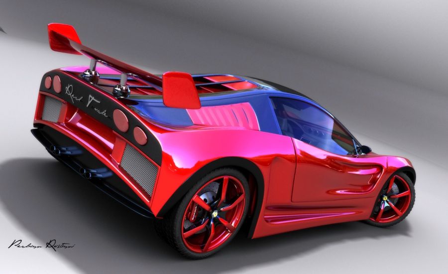 Ferrari Adonai F-800 Concept   3Dstudio Max V.9 (6 )