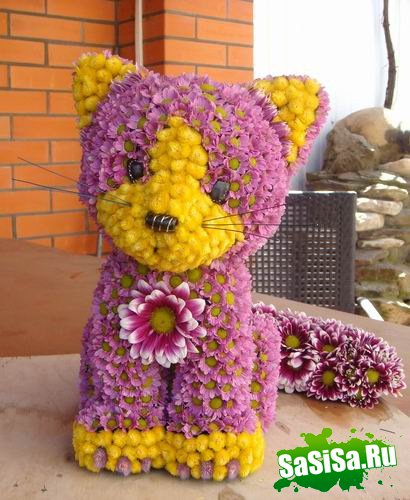 Игрушки из цветов от Duty Free Flowers (5 фото)