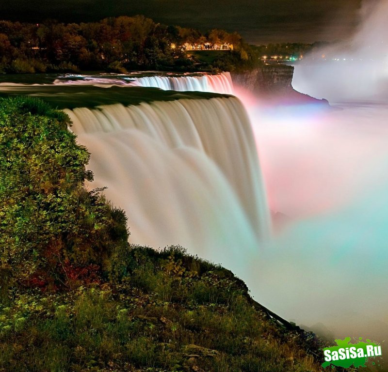 Ниагарский водопад ночью (12 фото)