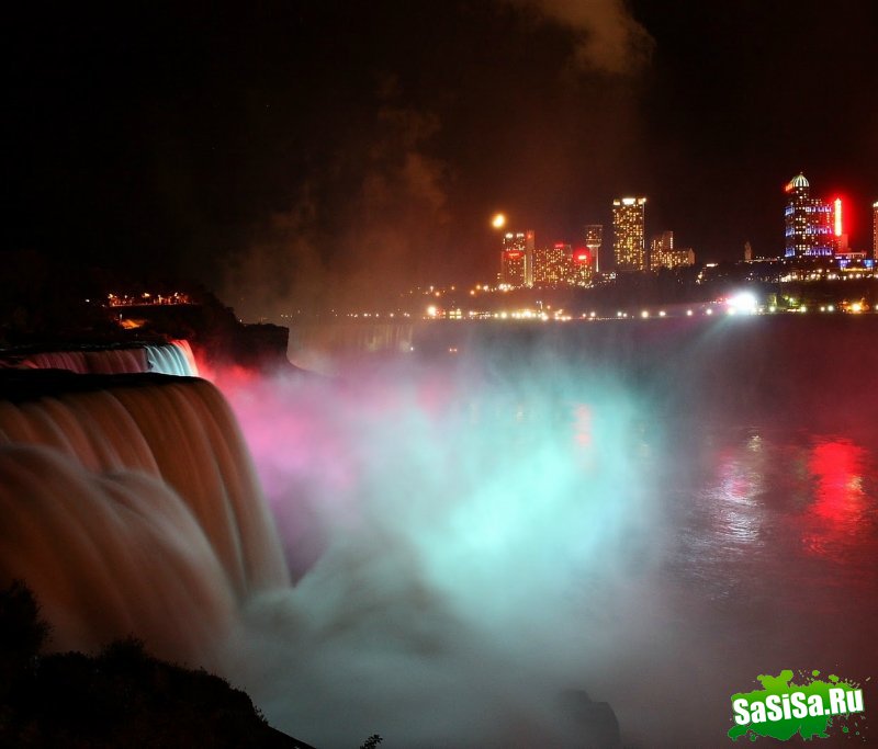 Ниагарский водопад ночью (12 фото)