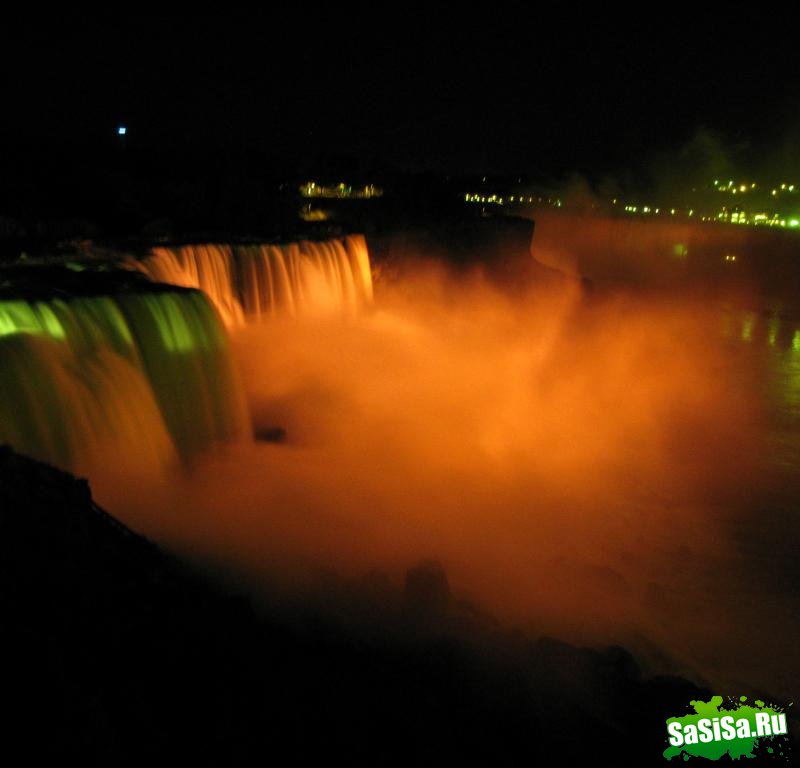 Ниагарский водопад ночью (12 фото)
