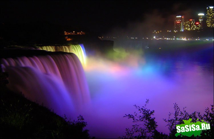 Ниагарский водопад ночью (12 фото)