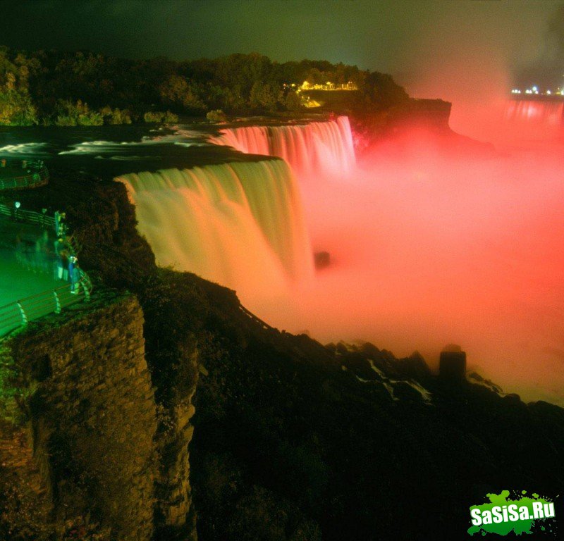 Ниагарский водопад ночью (12 фото)
