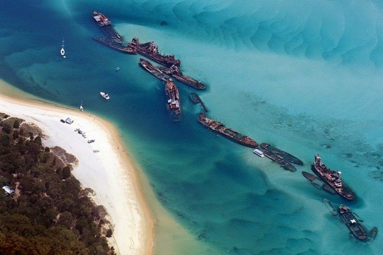 Кораблекрушения острова Мортон (8 фото)