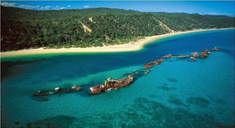 Кораблекрушения острова Мортон (8 фото)