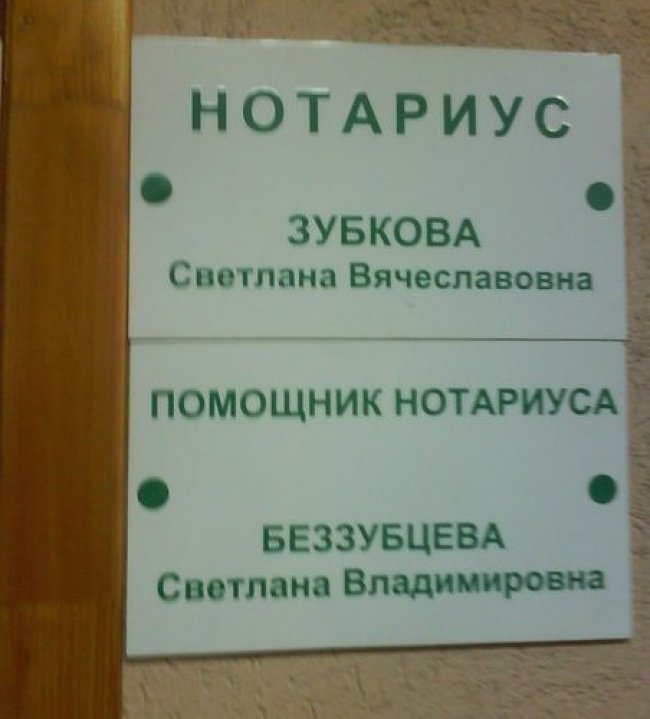Забавные фамилии (20 фото)