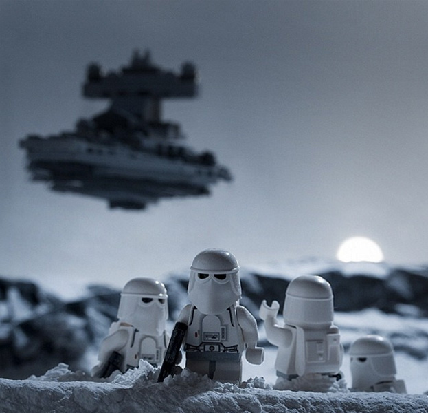 Корабли Star Wars в декорациях планеты Земля (16 фото)