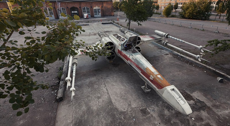 Корабли Star Wars в декорациях планеты Земля (16 фото)
